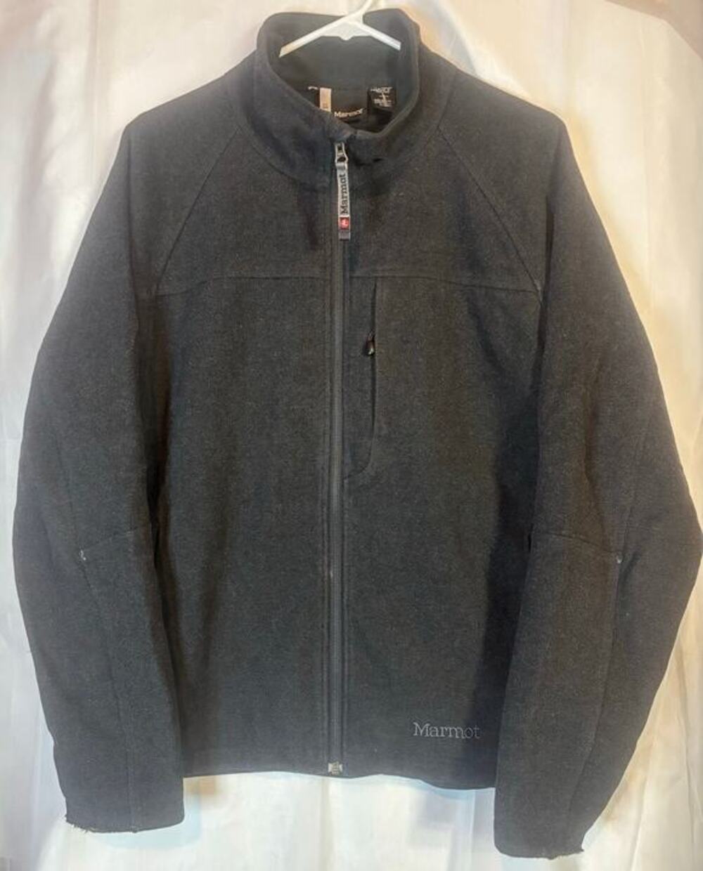 Marmot Long Sleeve Zip Up Wool Jacket Size Large